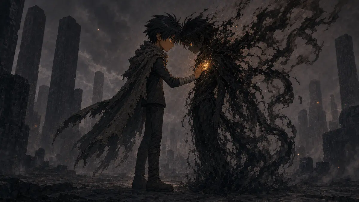 《元素世界：失落的火之心》第 13 章〈被遺忘的古老火靈〉插畫：讓恨熄滅而不是否認